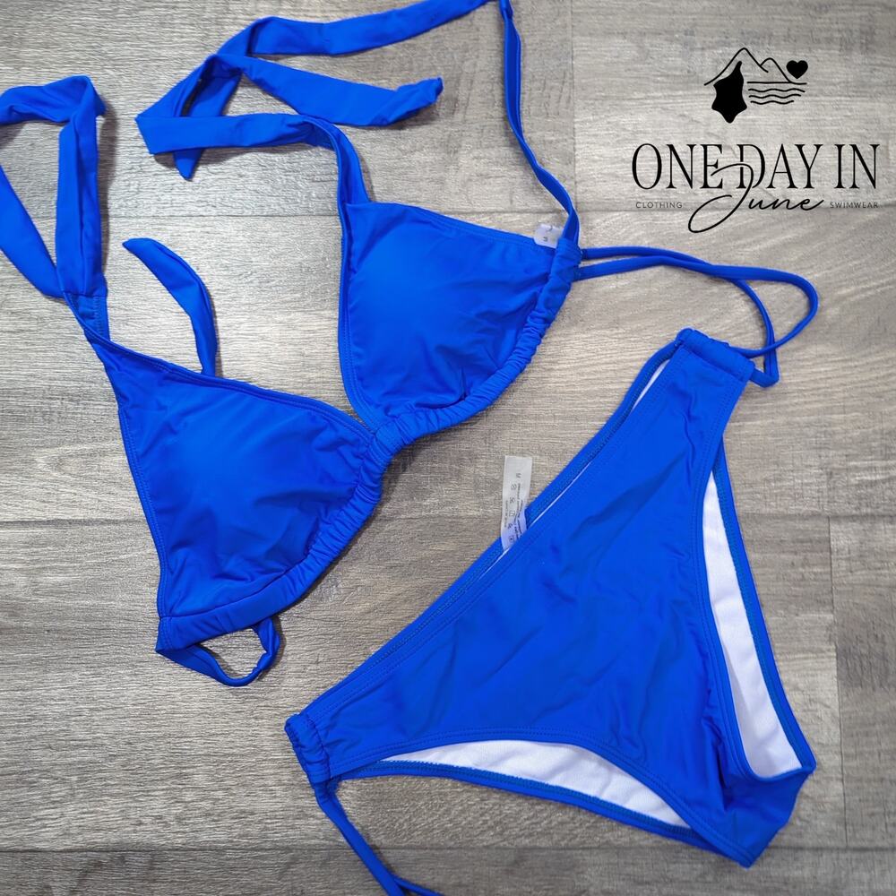 Charmo Triangle Tie Side Bikini Swimsuit Size M